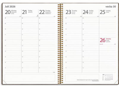 Kalender Study Twist mocca A5 25/26