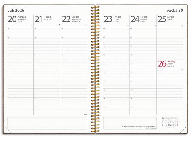 Kalender Study Twist mocca A5 25/26