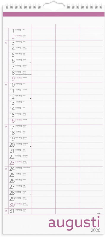 Familjekalender Lilla 26/27