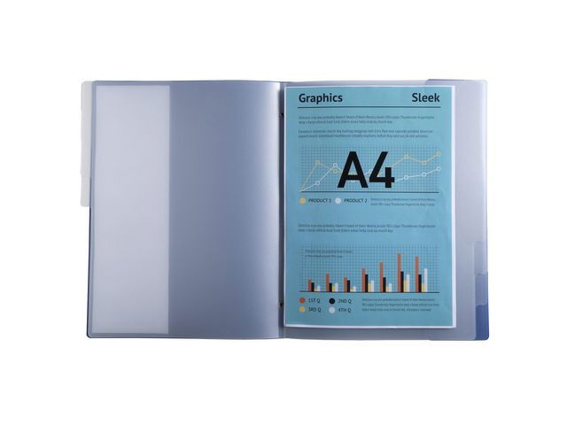 Sorteringsmapp EXACOMPTA BeeBlue 8-flik blå
