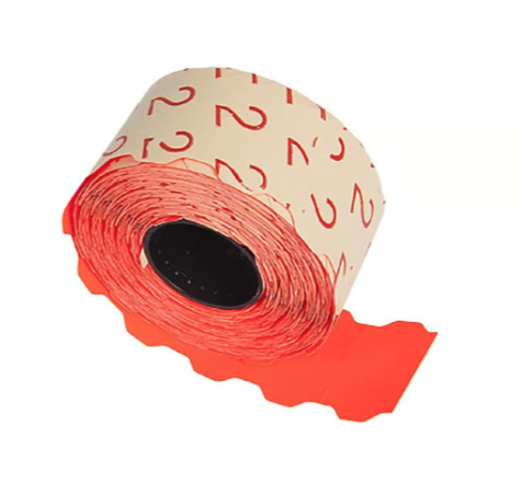 Etikett Prismärkning G2 röd 32 x 19 mm