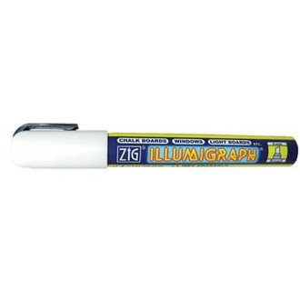 Märkpenna Zig Illumigraph Neonvit 6mm