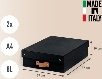 Förvaringslåda Leitz Puro 8L svart, 2/fp