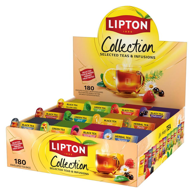 Te Lipton sortimentskartong, 180 st/fp