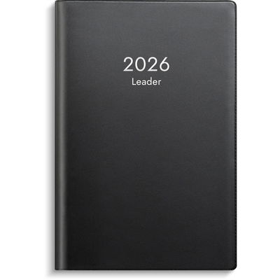 Kalender Leader 2026 plast svart