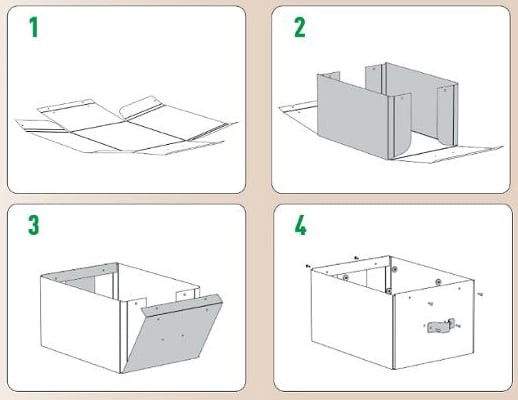 Förvaringslåda Leitz Puro 8L grön, 2/fp