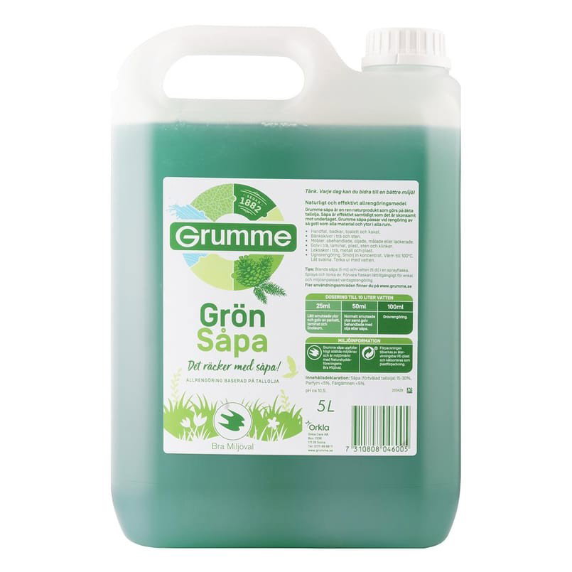 Såpa Grumme Grön 5L