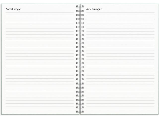 Kalender Study Textile grön A5 25/26