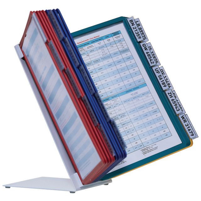 Bordsställ Durable VARIO A4 med 10 paneler Bordsställ Durable VARIO A4 med 10 paneler