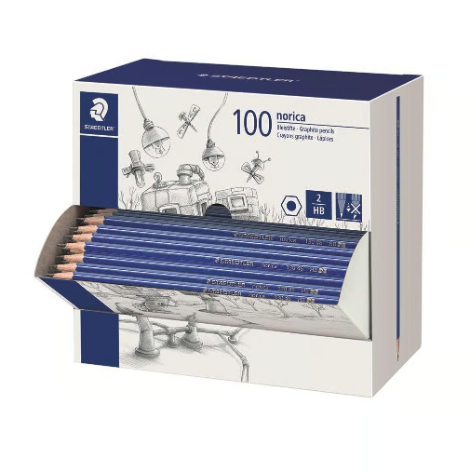 Blyertspenna Staedtler Norica 130 HB, 100/fp