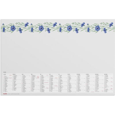 Kalender Skrivunderlägg Blomster 2026