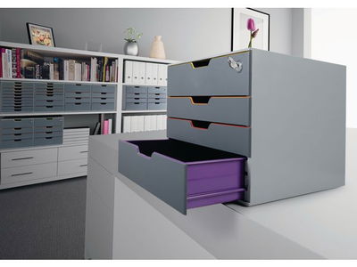 Blankettbox DURABLE Varicolor 4 Safe grå