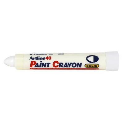 Märkkrita ARTLINE 40 Paint Cray rund vit, 12/fp