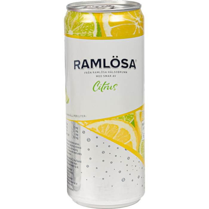 Ramlösa Citrus Burk 33cl inkl pant, 20 st/fp