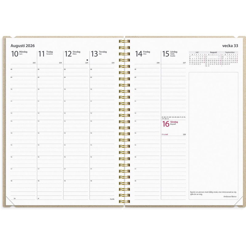 Kalender Business Story 2026 rutor