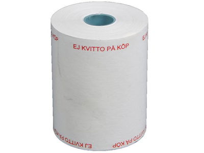 Kassarulle Thermo "Ej kvitto" Bisfenolfri 57mm x 13m Ø40mm 70g, 10 st/fp