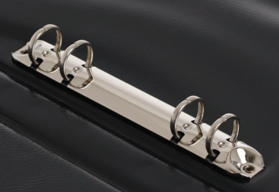 Ringpärm PP Med Ficka Ø16mm Svart A4