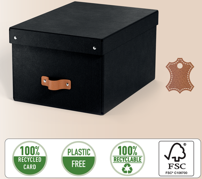 Förvaringslåda Leitz Puro 17L svart, 2/fp