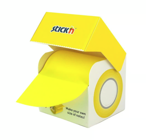 Notisar Stick´n Memorulle Extra Sticky Gul Neon 50mm x 10m