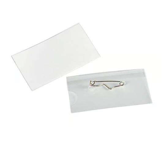 Namnskylt Med Nål 40x75mm, 50/fp