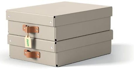 Förvaringslåda Leitz Puro 8L beige, 2/fp