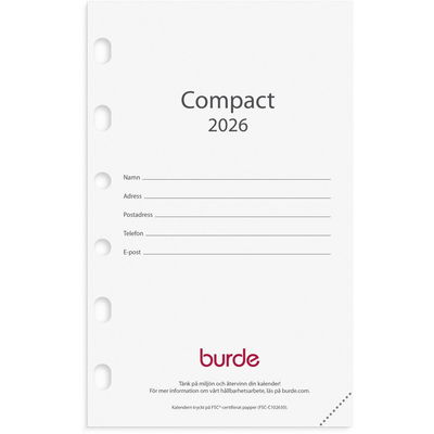 Compact kalendersats 2026