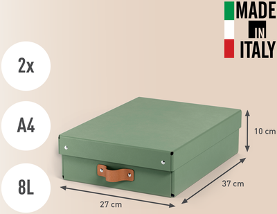 Förvaringslåda Leitz Puro 8L grön, 2/fp