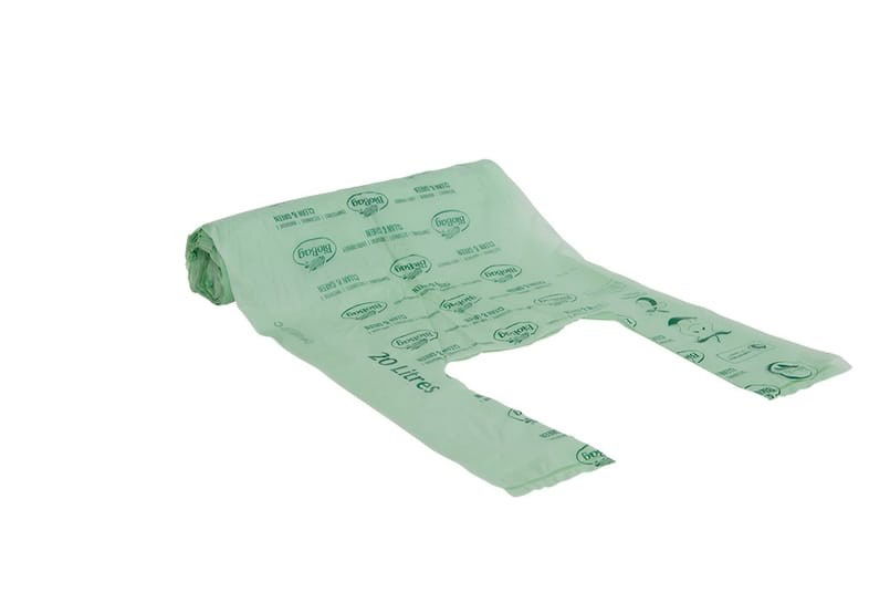 Avfallspåse Biobag Komposterbar 20L 17my, 25 st/rl