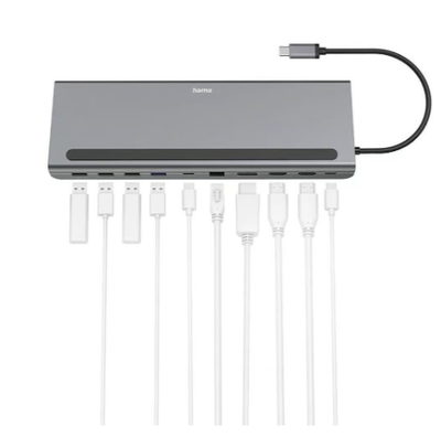 Dockningsstation Hama USB-C 10 Portar