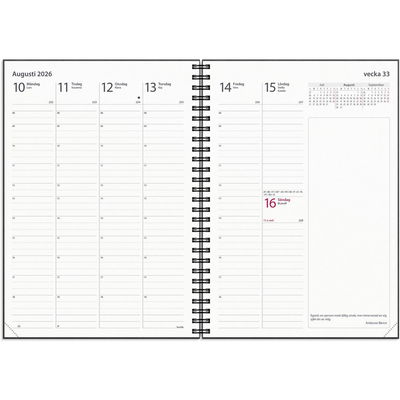 Kalender Business Country 2026 svart