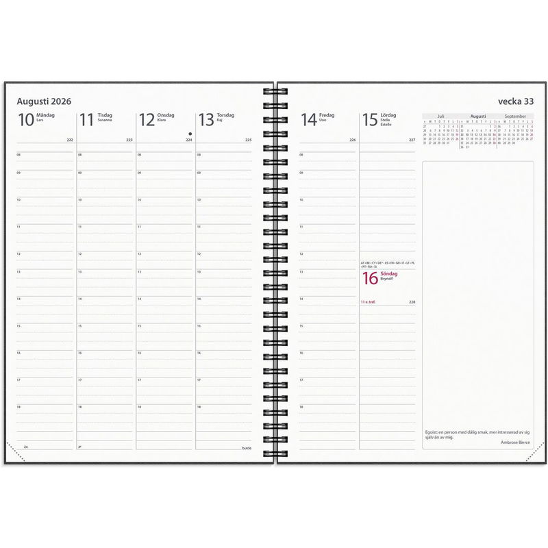 Kalender Business Country 2026 svart