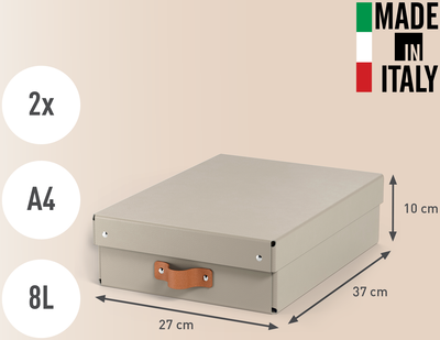 Förvaringslåda Leitz Puro 8L beige, 2/fp