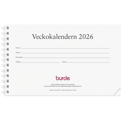 Veckokalendern refill 2026