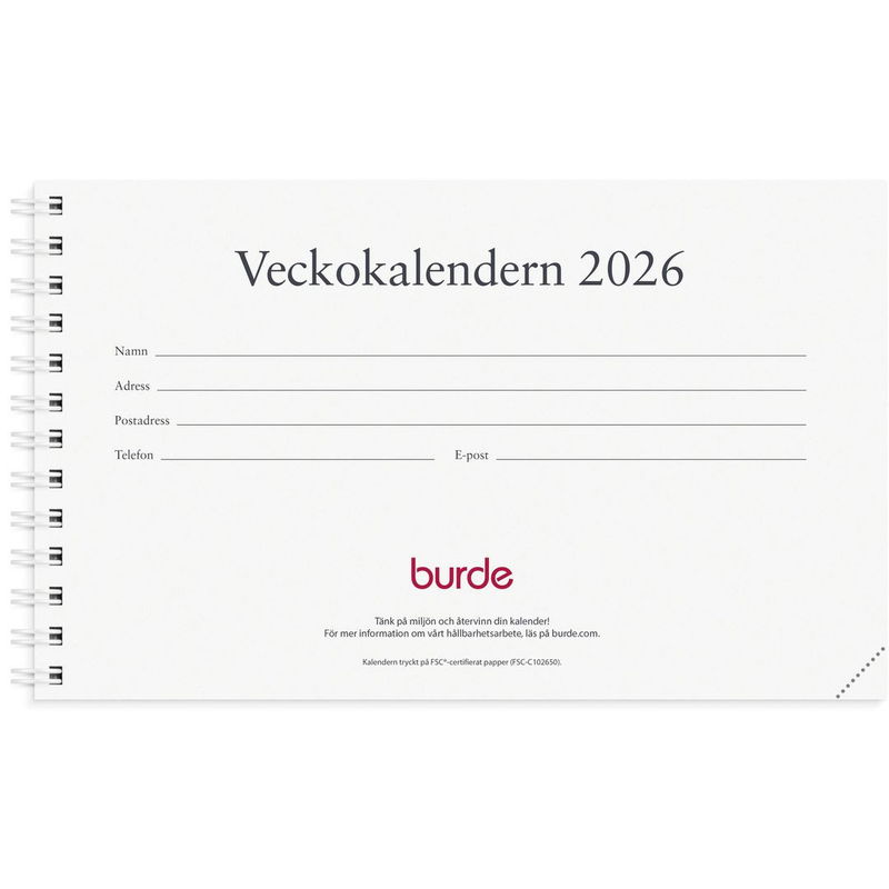 Veckokalendern refill 2026