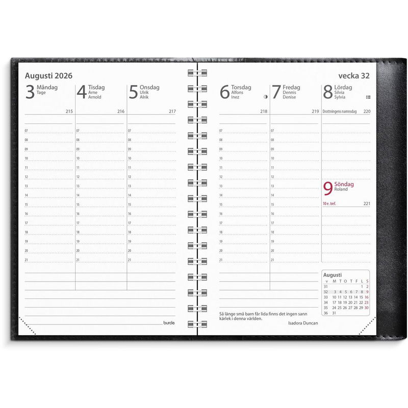 Kalender Prestige de luxe 2026 svart Kalender Prestige de luxe 2026 svart