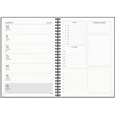 Kalender Få det gjort 2026 svart