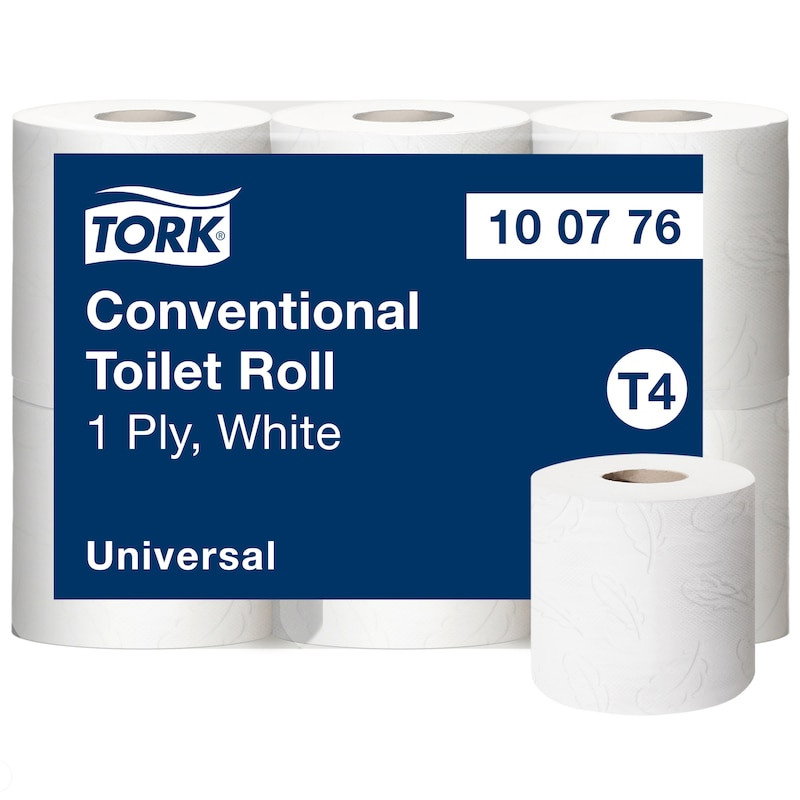 Toalettpapper Tork T4 Universal 1-lag Natur 51m, 48/fp