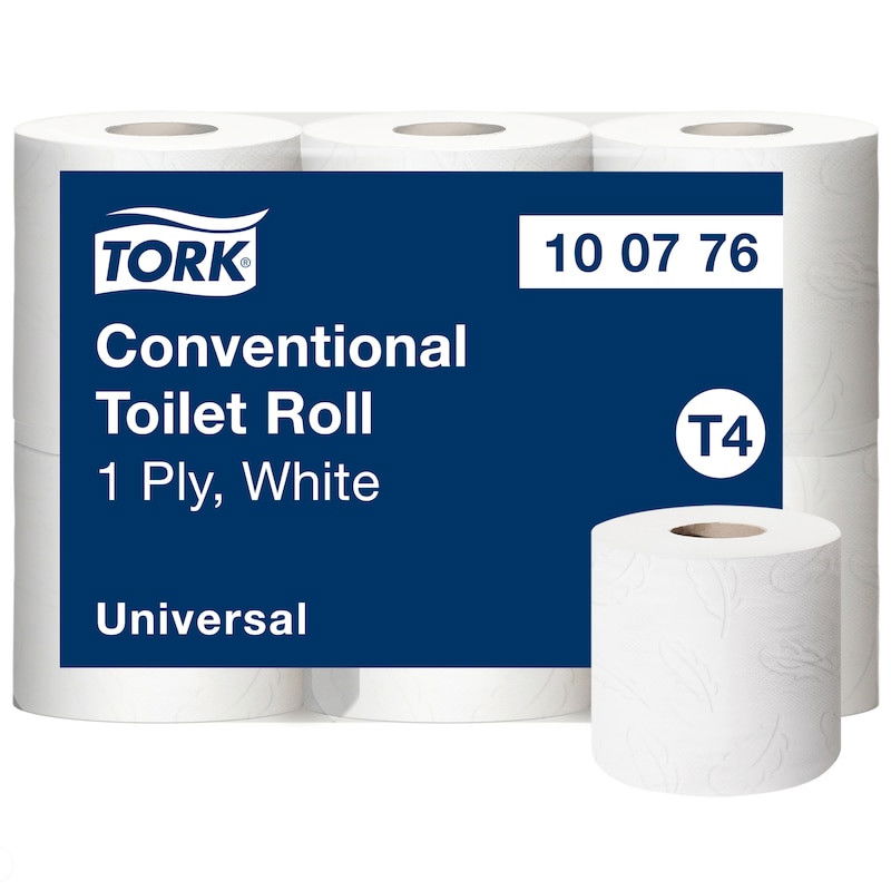 Toalettpapper Tork T4 Universal 1-lag Natur 51m, 48 rullar