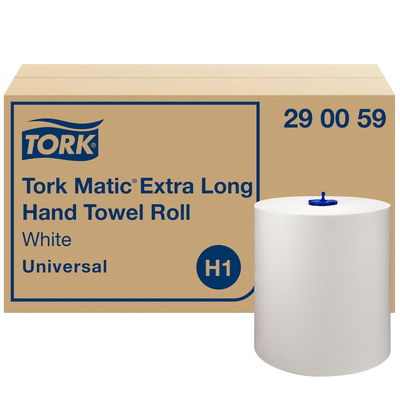 Pappershandduk Tork H1 Matic Uni 1-lag, 6 rl/fp