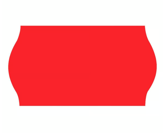 Etikett Prismärkning G2 röd 26 x 16 mm