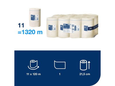 Torkrulle TORK Universal M1 1-lag vit 120m, 11/FP