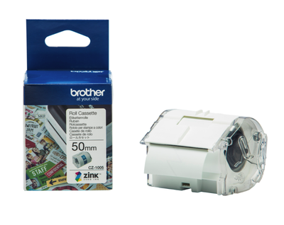 Etikettrulle Brother CZ1005 50mmx5m