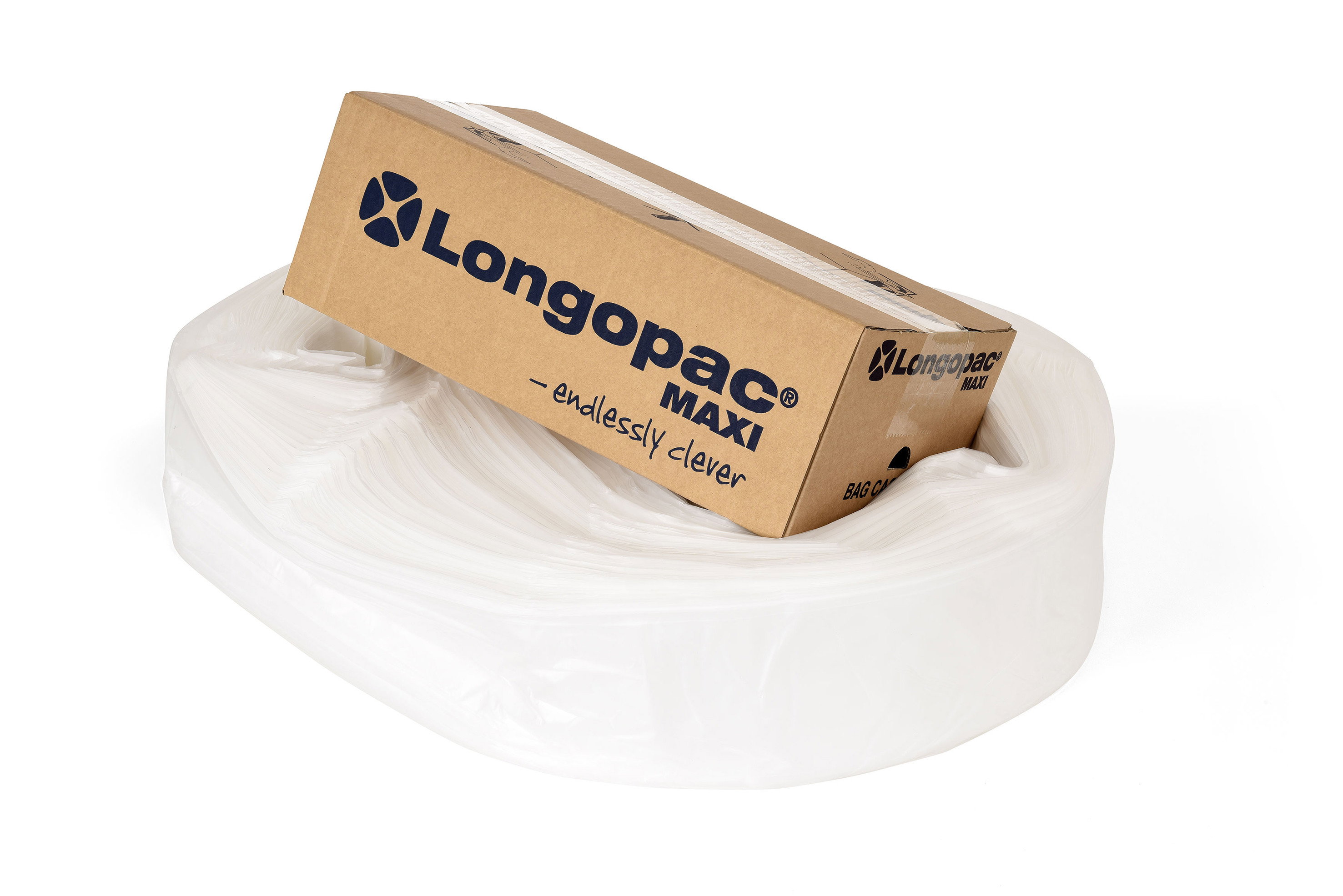 Sopsäcksslang Longopac Maxi Standard Transparent Ø570mm x 110m