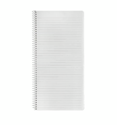 Spiralkladd Linjerat 96 Blad 148x295mm 70g, 5 st/fp