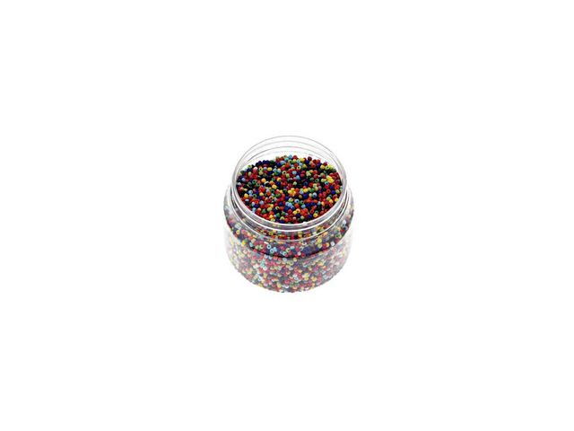 Glaspärlor 500g blandade färger