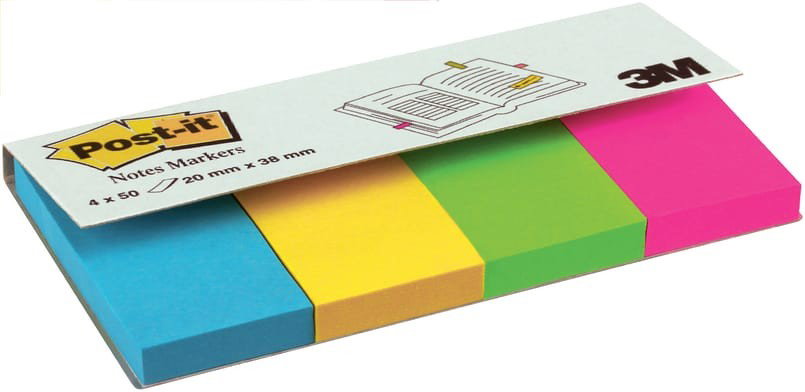 Post-it Index 670-4U 20x38mm, 200/fp