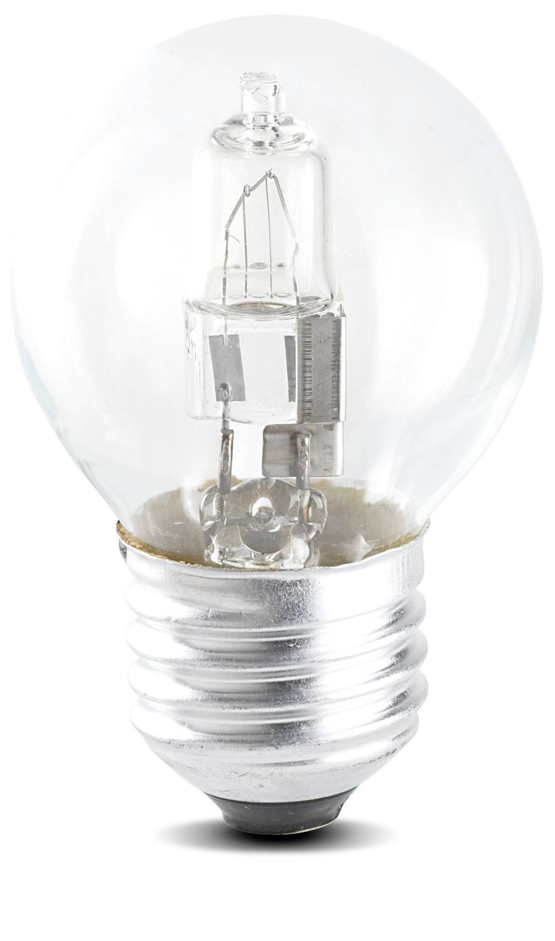 Halogenlampa E27 28W(37W) Klar Klot Dimbar