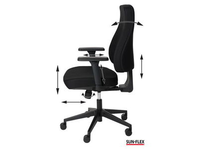 Kontorsstol SUN-FLEX MB svart