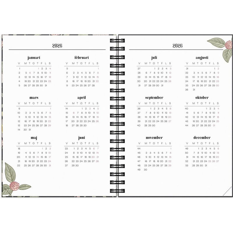 Kalender Life Planner Floral 2026