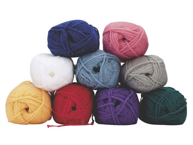 Akrylgarn 50g gul